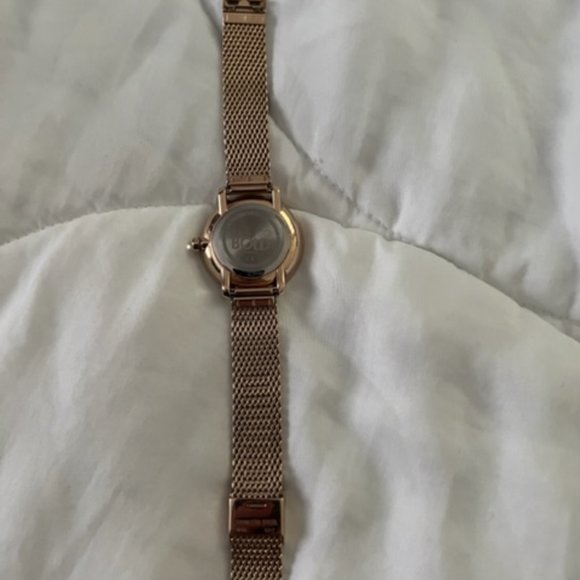 Movado Bold Crystal Mesh Watch - Rose Gold